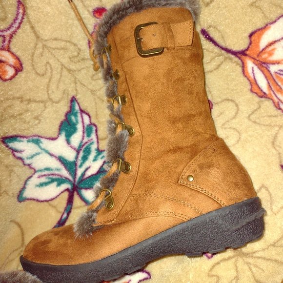 Forever Brown Leather Boots - Picture 2 of 3